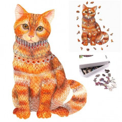 Geschenke & Gutscheine: Holz Puzzle für Erwachsene A5 smal - Ginger Cat - 2